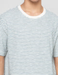 Cole Stripes Towel Texture Kaos Pria