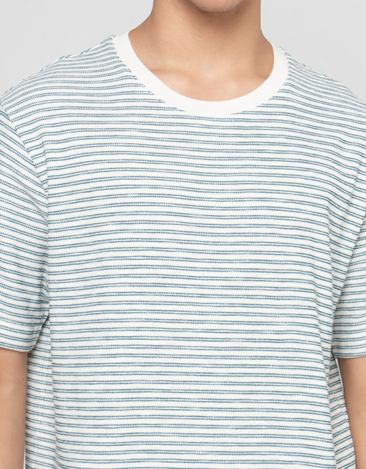 Cole Stripes Towel Texture Kaos Pria