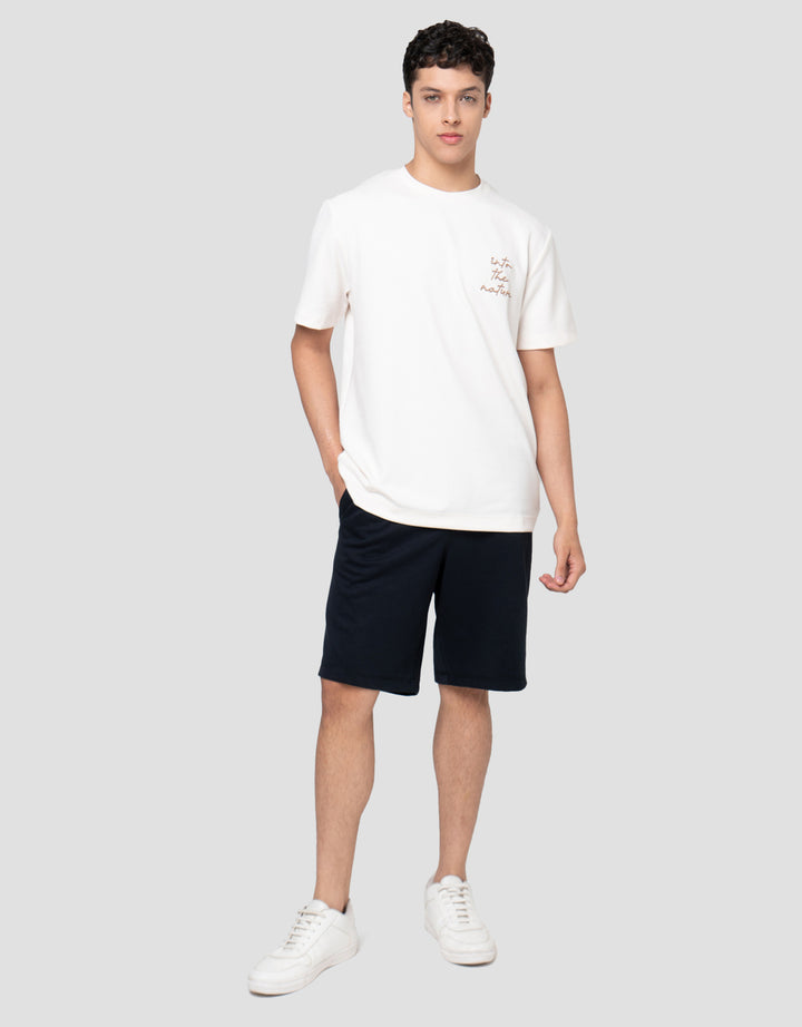 Cole Graphic Embro Running Stich Kaos Pria