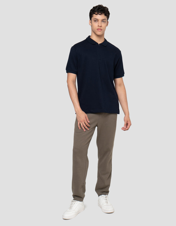 Cole Waffle Hidden Zipper Smart Fit Kaos Polo Pria