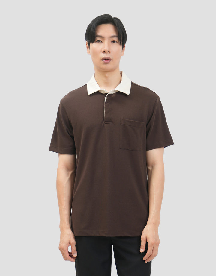 Cole Pique Contrass Collar Smart Fit Kaos Polo Pria