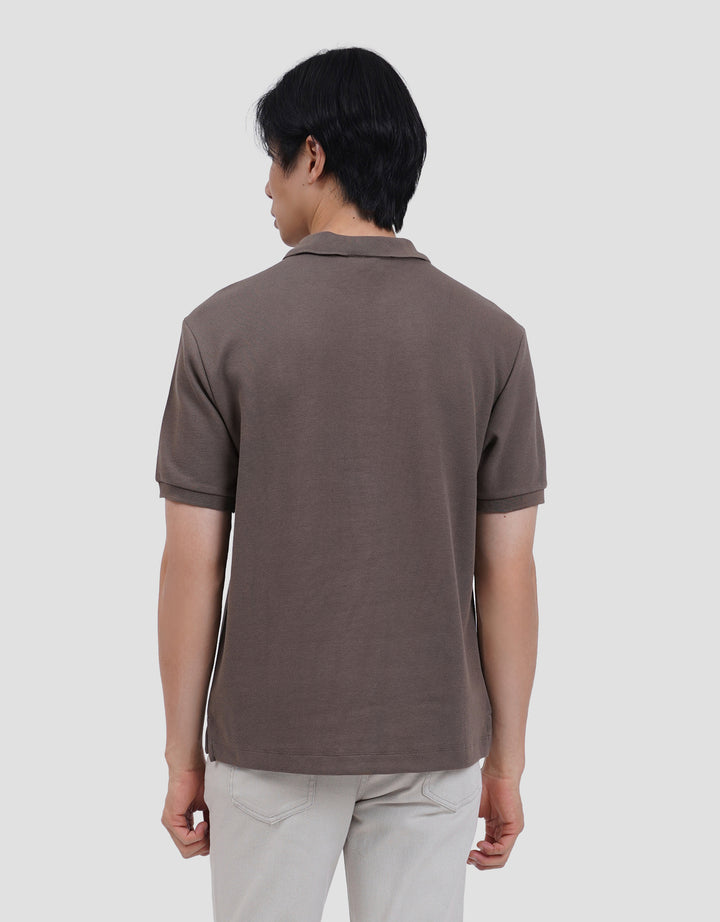 Cole Solid Hidden Zipper Fr Zr Smart Fit Kaos Polo Pria
