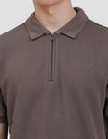 Cole Solid Hidden Zipper Fr Zr Smart Fit Kaos Polo Pria