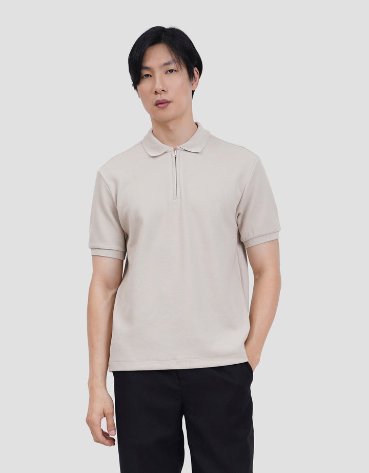 Cole Solid Hidden Zipper Fr Zr Smart Fit Kaos Polo Pria