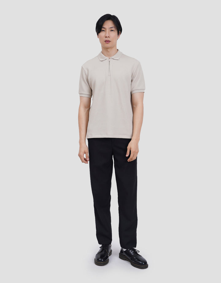 Cole Solid Hidden Zipper Fr Zr Smart Fit Kaos Polo Pria