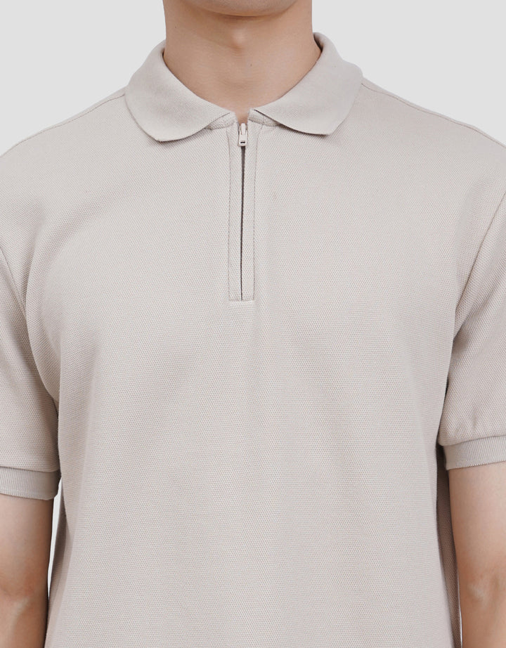 Cole Solid Hidden Zipper Fr Zr Smart Fit Kaos Polo Pria