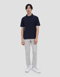 Cole Stripes Vertical Herringborn Pattern Smart Fit Kaos Polo Pria