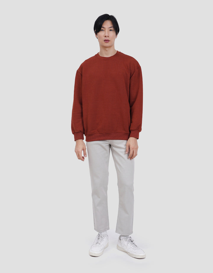 Cole Texture Square Sweater Pria