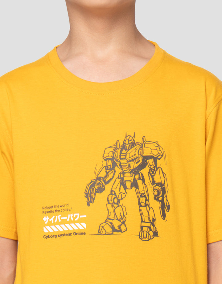 Nevada Sablon On Robot The World Kaos Anak Laki-Laki