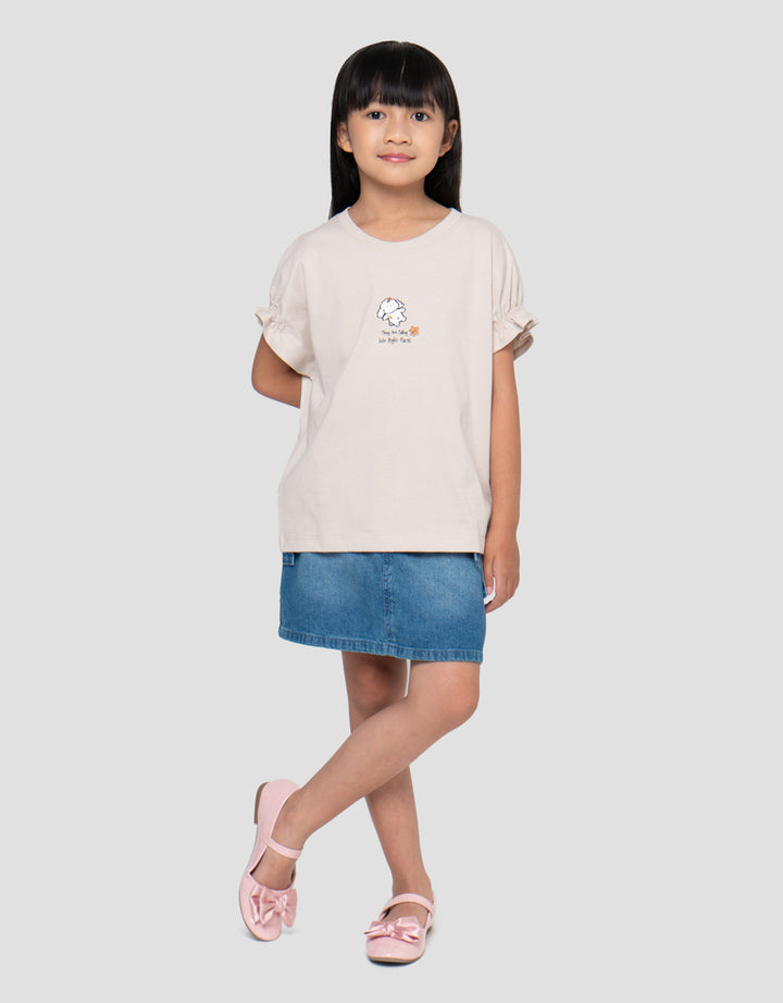 SUKO GRAPHIC LENGAN VARIASI PRINT RIGHT PLACE KAOS ANAK PEREMPUAN