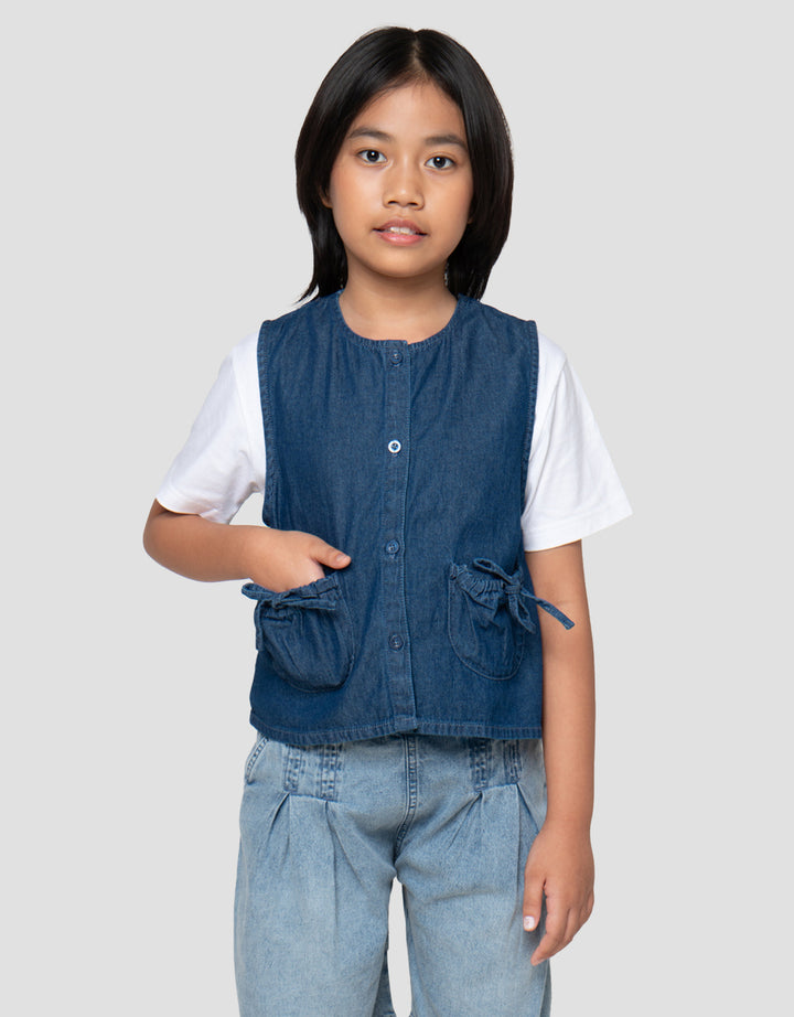 Little M Vest Pita Anak Perempuan