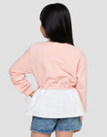 Little M Sweet As Ribbon Print Kaos Anak Perempuan