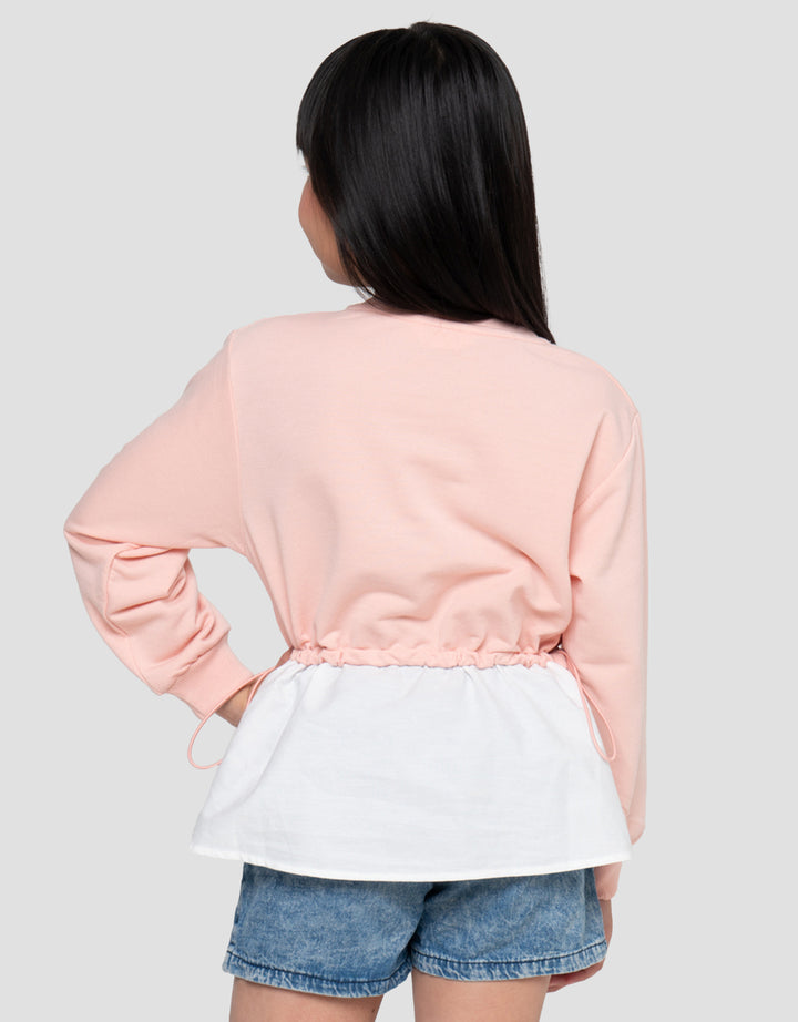 Little M Sweet As Ribbon Print Kaos Anak Perempuan