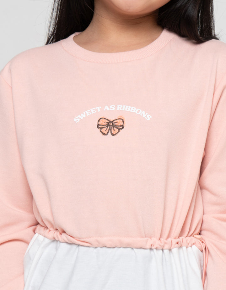 Little M Sweet As Ribbon Print Kaos Anak Perempuan