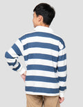 Nevada Loose Stripe With Collar Sweater Anak Laki-Laki