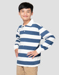 Nevada Loose Stripe With Collar Sweater Anak Laki-Laki