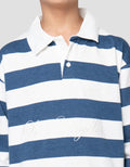 Nevada Loose Stripe With Collar Sweater Anak Laki-Laki