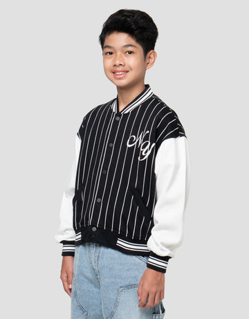 NEVADA STRIPE BOTH SIDES PRINT JAKET VARSITY ANAK LAKI-LAKI
