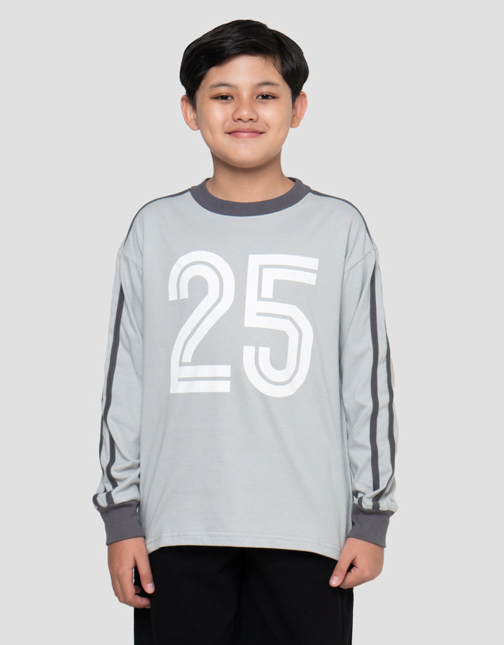 Nevada Print Big Number 25 Kaos Oversize Anak Laki-laki