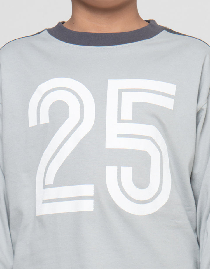 Nevada Print Big Number 25 Kaos Oversize Anak Laki-laki