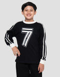 Nevada Print Big Number 7 Kaos Oversize  Anak Laki-laki
