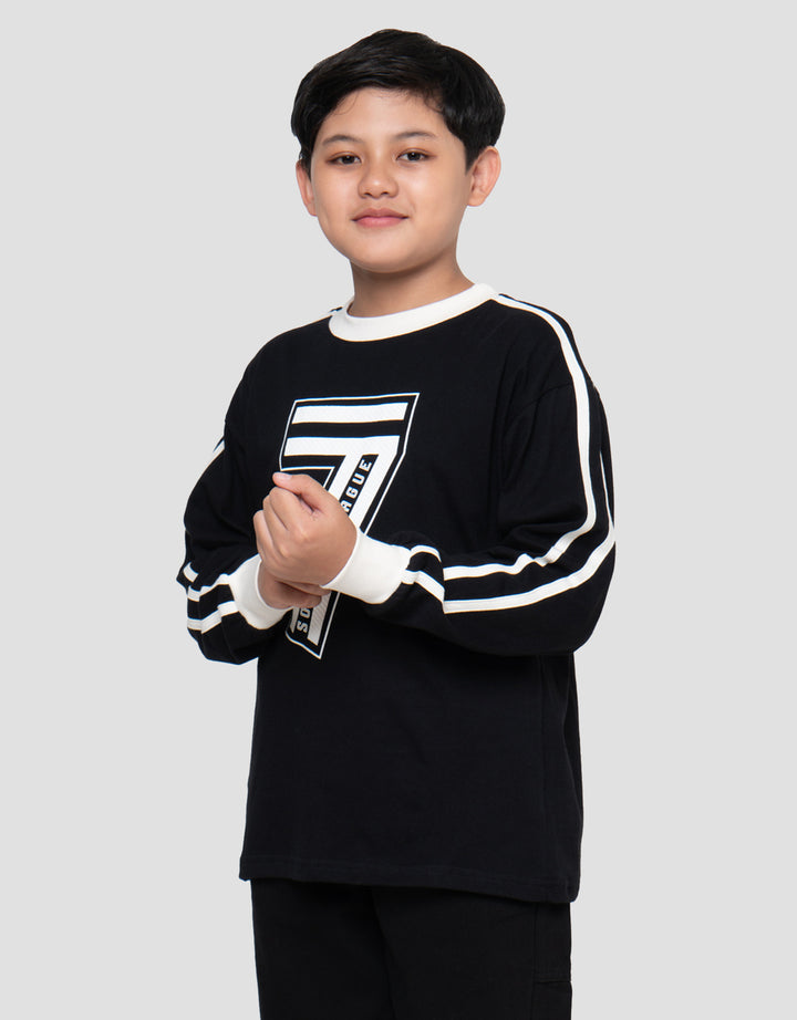 Nevada Print Big Number 7 Kaos Oversize  Anak Laki-laki