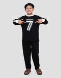 Nevada Print Big Number 7 Kaos Oversize  Anak Laki-laki