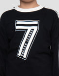 Nevada Print Big Number 7 Kaos Oversize  Anak Laki-laki