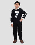Nevada Print Big Number 7 Kaos Oversize  Anak Laki-laki