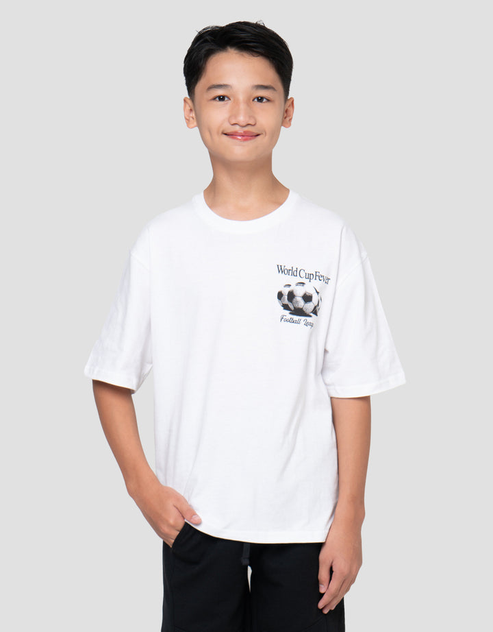Nevada Both Sides Print Soccer Ball Kaos Oversize Anak Laki-laki