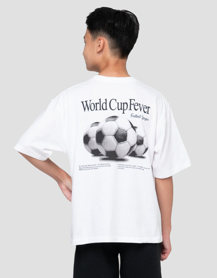 Nevada Both Sides Print Soccer Ball Kaos Oversize Anak Laki-laki