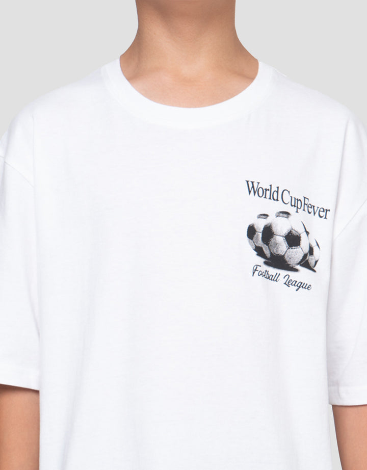 Nevada Both Sides Print Soccer Ball Kaos Oversize Anak Laki-laki