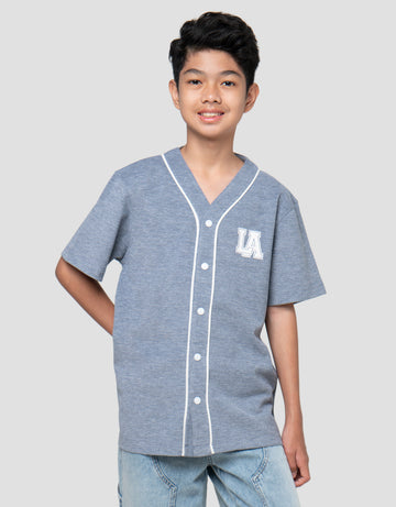 NEVADA V-NECK BASEBALL PRINT CITY KEMEJA ANAK LAKI-LAKI