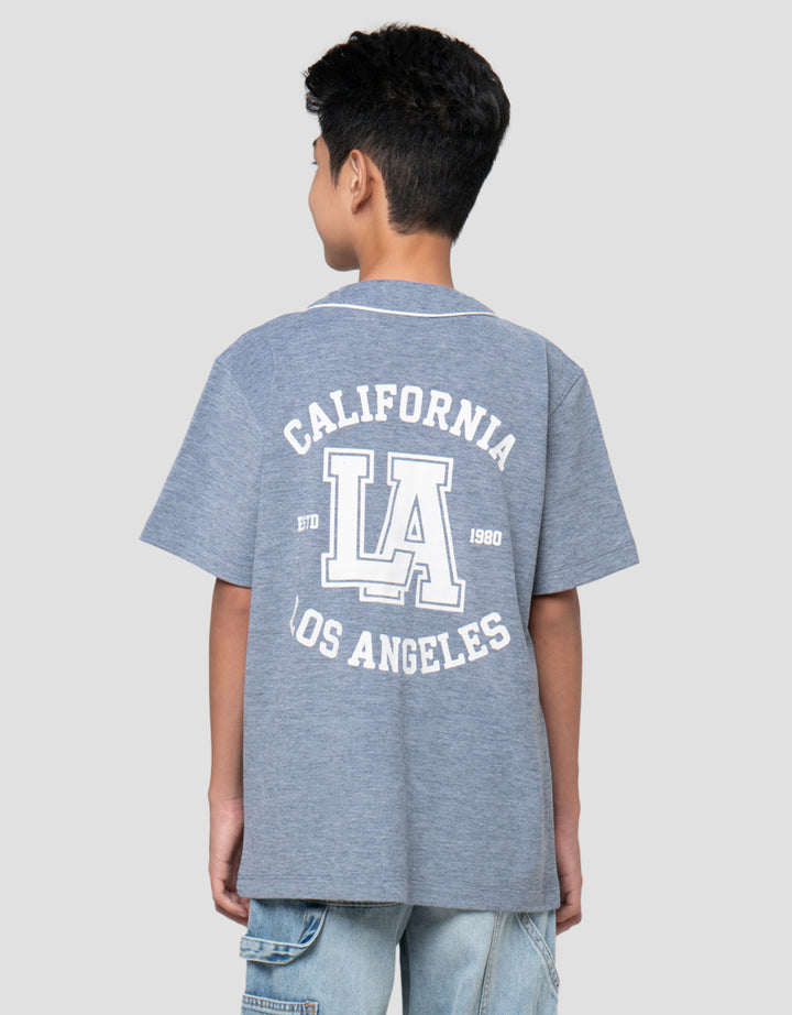 NEVADA V-NECK BASEBALL PRINT CITY KEMEJA ANAK LAKI-LAKI