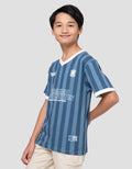Nevada Full Print Stripe Soccer Kaos Anak Laki-Laki