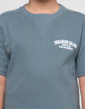Nevada Double Knit Small Print Pakaian Setelan Anak Laki-laki