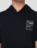 Nevada Double Knit Hoodie With Patch Pakaian Setelan Anak Laki-Laki
