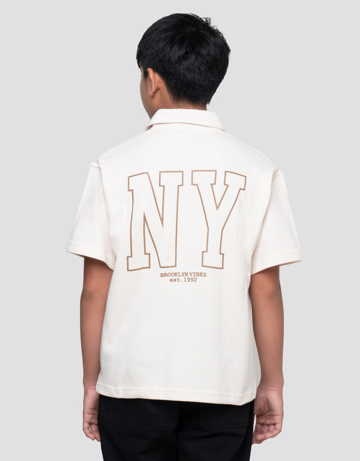 NEVADA SIDES SMALL PRINT KEMEJA ANAK LAKI-LAKI