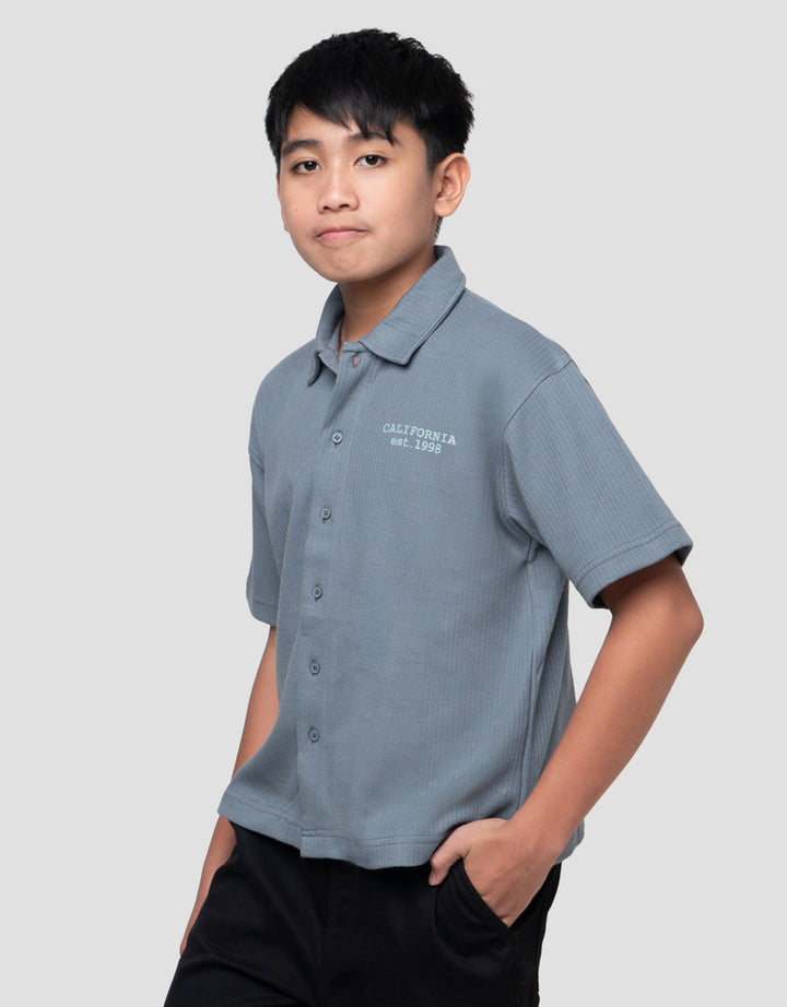 NEVADA SIDES SMALL PRINT KEMEJA ANAK LAKI-LAKI