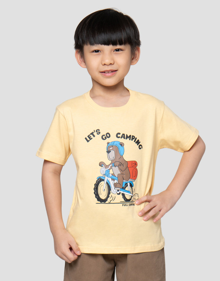 Little M Lets Go Camping Kaos Anak Laki-Laki