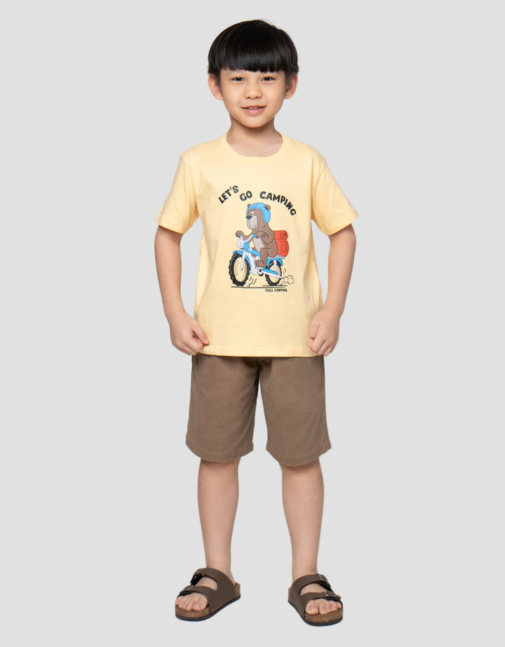 Little M Lets Go Camping Kaos Anak Laki-Laki