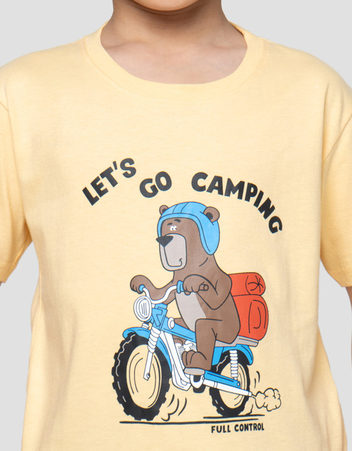 Little M Lets Go Camping Kaos Anak Laki-Laki