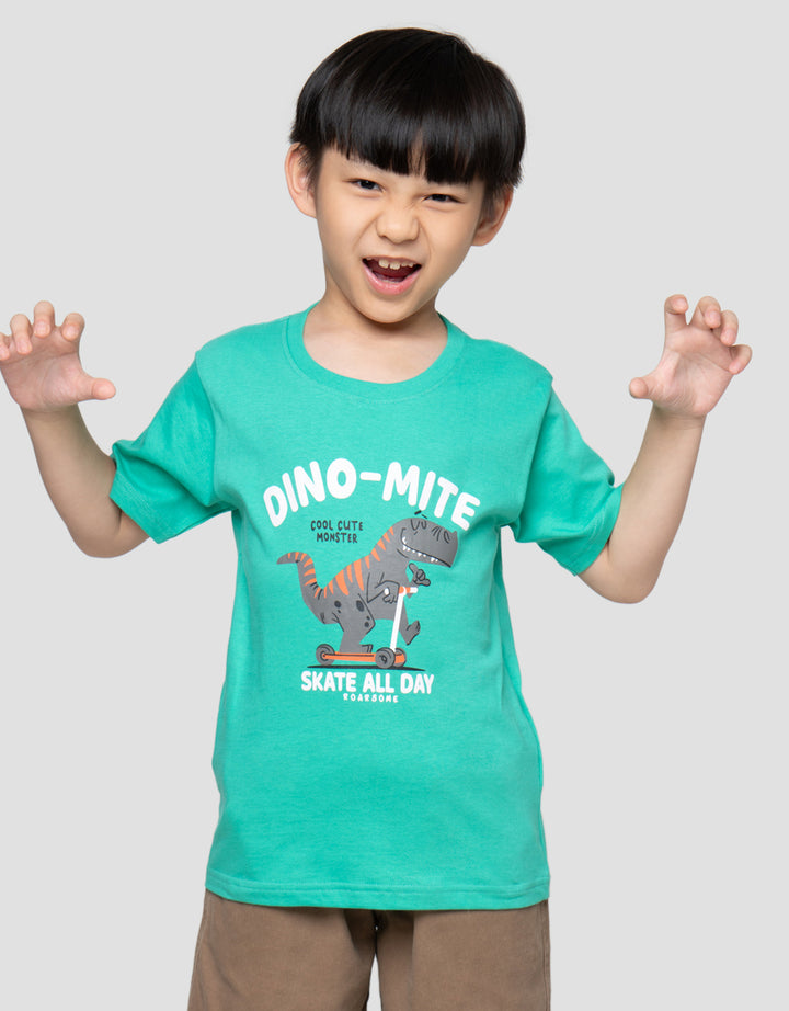 Little M Dino Mite Kaos Anak Laki-Laki