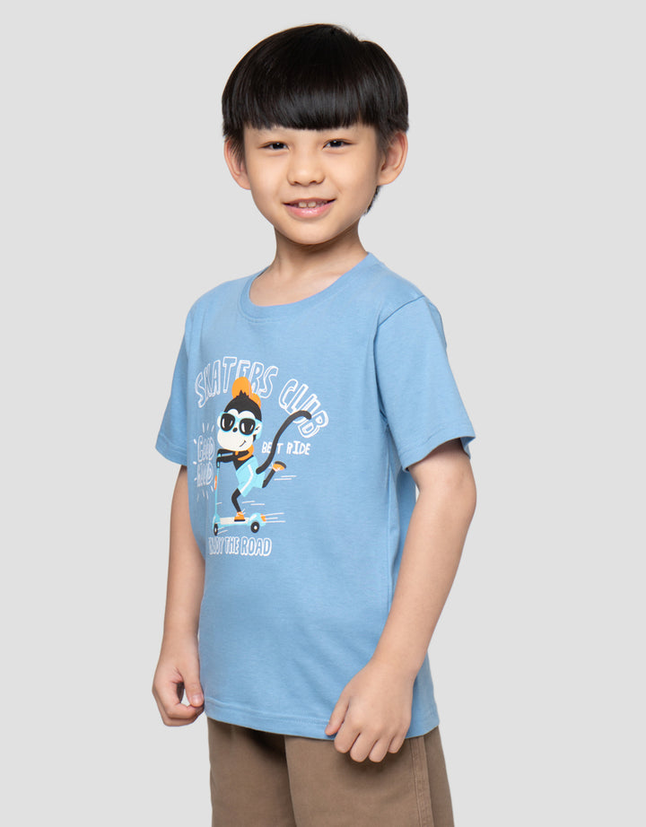 Little M Skaters Club Kaos Anak Laki-Laki