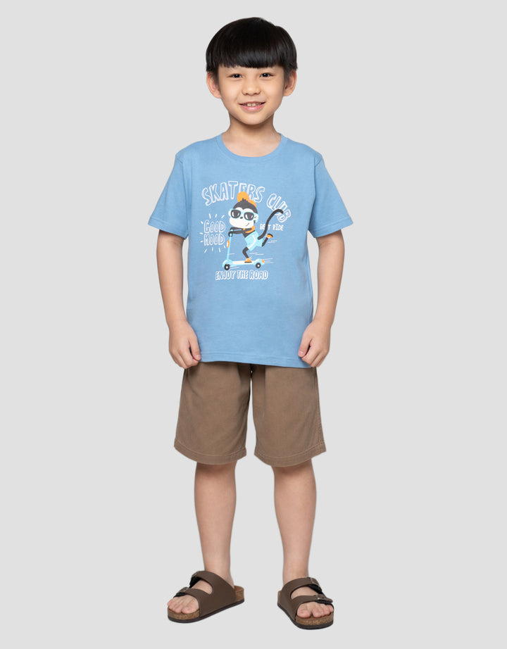 Little M Skaters Club Kaos Anak Laki-Laki