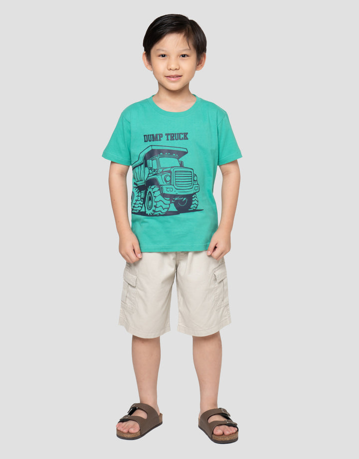 Little M Dump Truck Kaos Anak Laki-Laki
