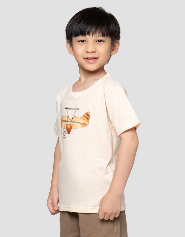 Little M Plane Kaos Anak Laki-Laki