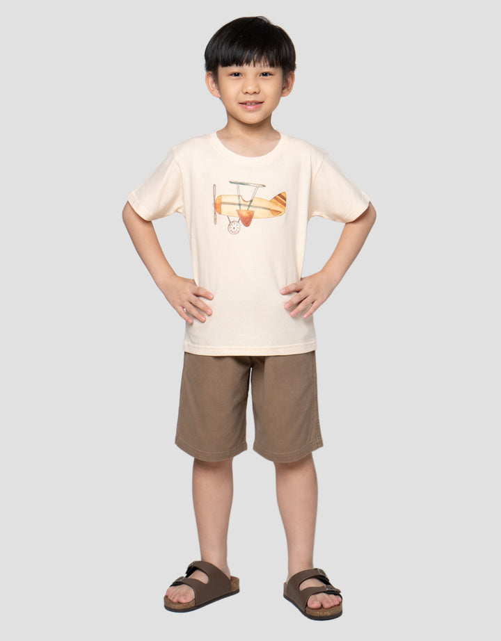 Little M Plane Kaos Anak Laki-Laki