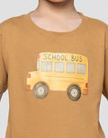 Little M School Bus Kaos Anak Laki-Laki