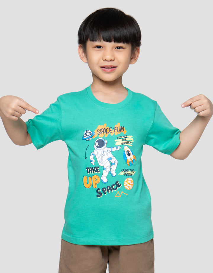 Little M Space Fun Kaos Anak Laki-Laki